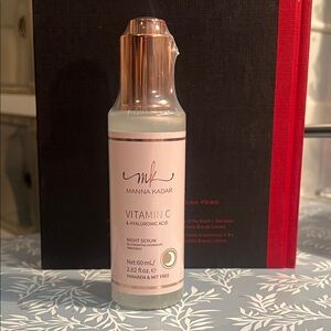 Manna Kadar Vitamin C Night Serum with Rose Gold Cap